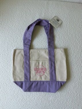 Trader Joe’s Mini Tote Bag Pastele Purple